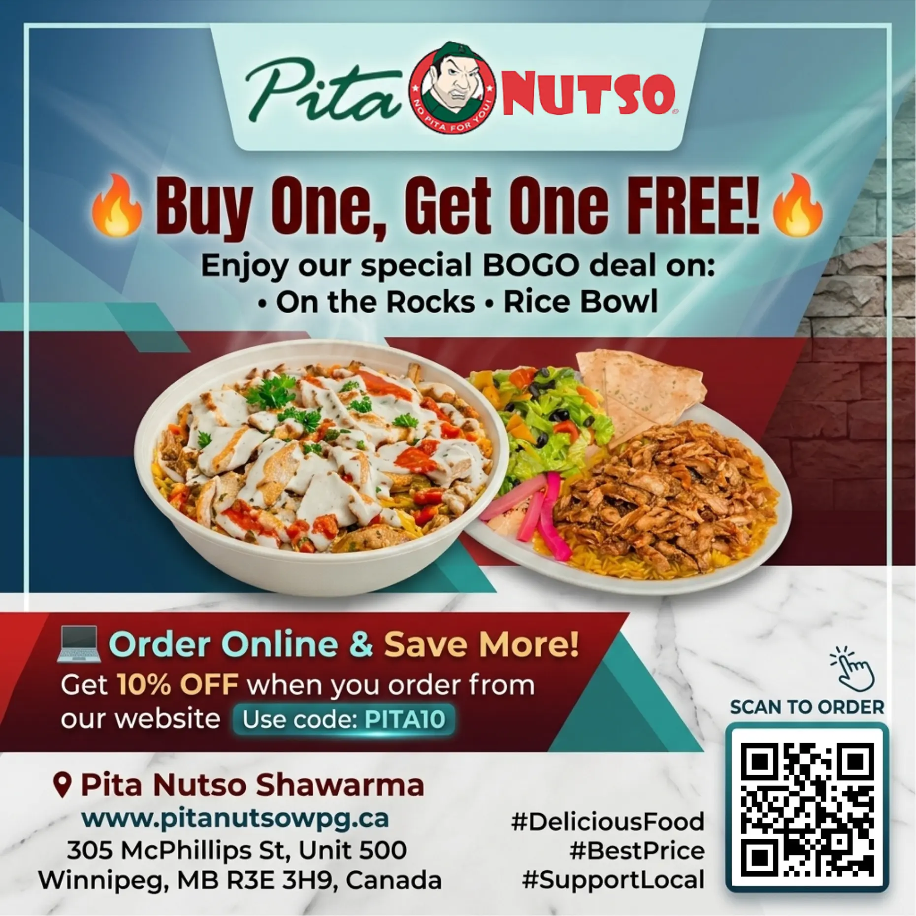 Pita Nutso Shawarma Special Offer